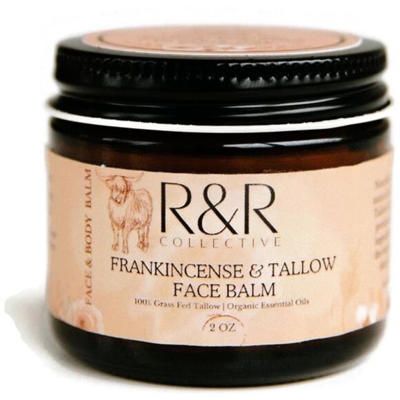 Handmade Tallow Face Moisturizer- 100% Grass Fed Beef Tallow for Skin Care-